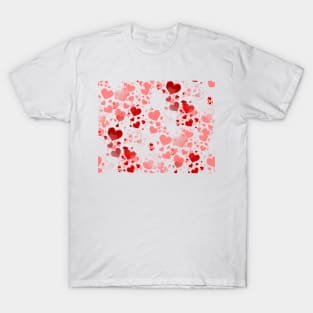 Hearts - red T-Shirt